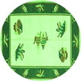 thumbnail image 1 of Ahgly Company Indoor Round Southwestern Green Country Area Rugs, 8' Round, 1 of 1