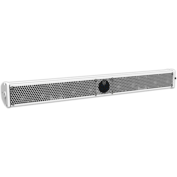 Barra de Sonido Wet Sounds STEALTH-10 ULTRA HD-W Color Blanco Todo en Uno Amplificada con Bluetooth Wet Sounds STEALTH10ULTRAHDW