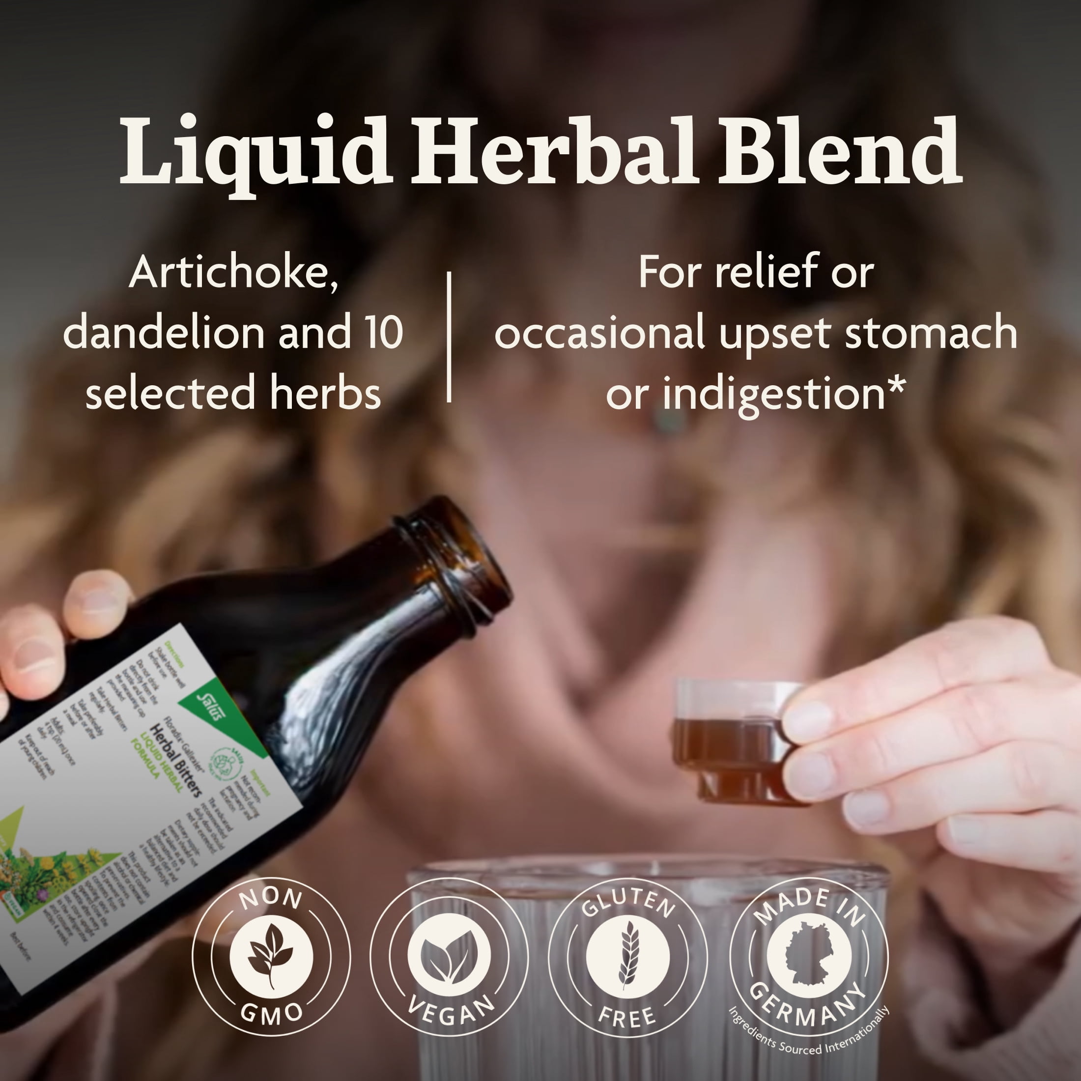 Floradix Gallexier Herbal Bitters - Digestive Support Supplement with Artichoke, Dandelion, Turmeric, Ginger & More - Liquid Formula - Easily Absorbed - Vegan, Non-GMO - 8.5 fl oz