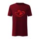 thumbnail image 1 of Hombres Día de San Valentín Manga corta Amor Impresión Cuello redondo Jersey Camiseta Blusa Pompotops oipoqjl4982, 1 of 2