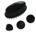 thumbnail image 3 of Unique Bargains 1pc Soft-Bristle Bath Brush for Shower 4.72"x2.76"x1.69" Black, 3 of 6
