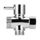 thumbnail image 1 of Accesorio para grifo de baño para cabezales fijos y de mano, válvula desviadora de ducha de 3 vías con divisor de agua de 3/4", 1 of 8