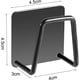 thumbnail image 1 of Nvzi Gancho de acero inoxidable 304 sin agujeros de 4 piezas con soporte de esponja de acero inoxidable, gancho de baño de cocina, gancho para ropa, gancho para sombrero, soporte de esponja (negro), 1 of 5