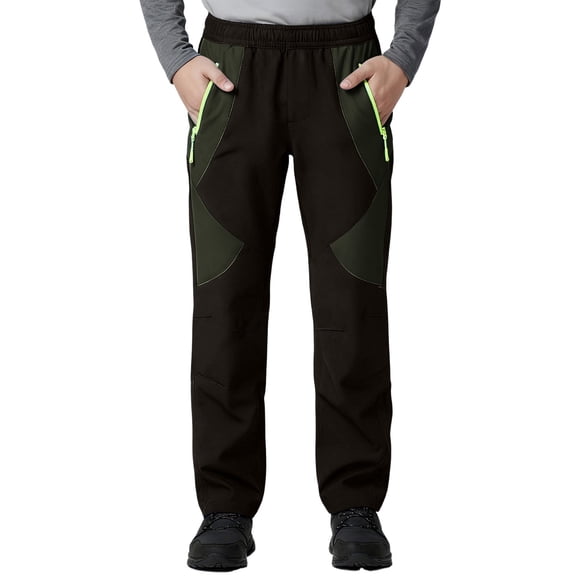 Auroural Kids Ski Pants Toddler Boys Ski Pants Toddler Girls Ski Pants Boys Girls Fashion Solid Color Keep Warm Windproof Water Proof Outdoor Hiking Ski Pants