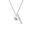thumbnail image 2 of Delight Jewelry Silvertone Little Bird Initial - G - Silvertone Believe Faith Prayer Hope Bar Charm Necklace, 23", 2 of 4