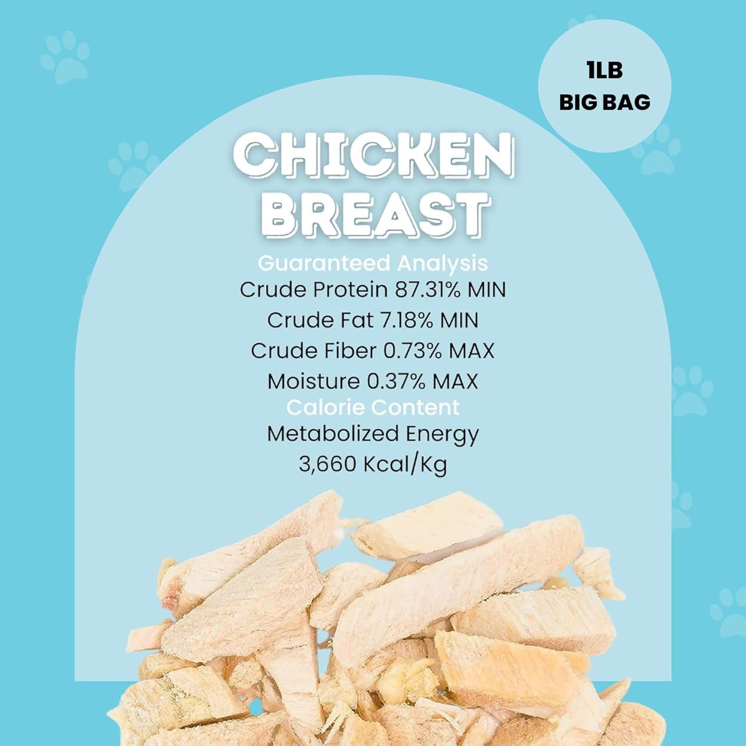 HotSpot Pets Freeze Dried Chicken Treats for Cats & Dogs - 1LB Grain-Free Chicken Breast - Made in USA