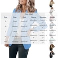 thumbnail image 3 of Xdegoge Womens Open Front Blazer Single Button Notched Lapel Long Sleeve Office Casual Business Work Professional Lightweight Elegant Suit Jacket Coats, 3 of 6