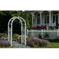 Vita 49" L x 24" W x 91.6" H Vienna Classic Vinyl Arbor, White, VA68144