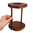 thumbnail image 5 of PAMINGONO Handmade Wooden Coffee Drip Filter Stand Rack for Countertop Coffee Brewing Accessories, 5 of 7