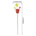 thumbnail image 2 of ETHZZLE 3Pcs Metal Christmas Kettle Shaped Garden Stake Yard Sign Decor 11.0x2.2x1.4in, 2 of 8