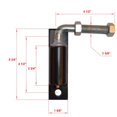 thumbnail image 3 of ALEKO LM114 Charnière Régulière J-Bolt pour Portails d'Allée - 5/8 Pouces, 3 of 5