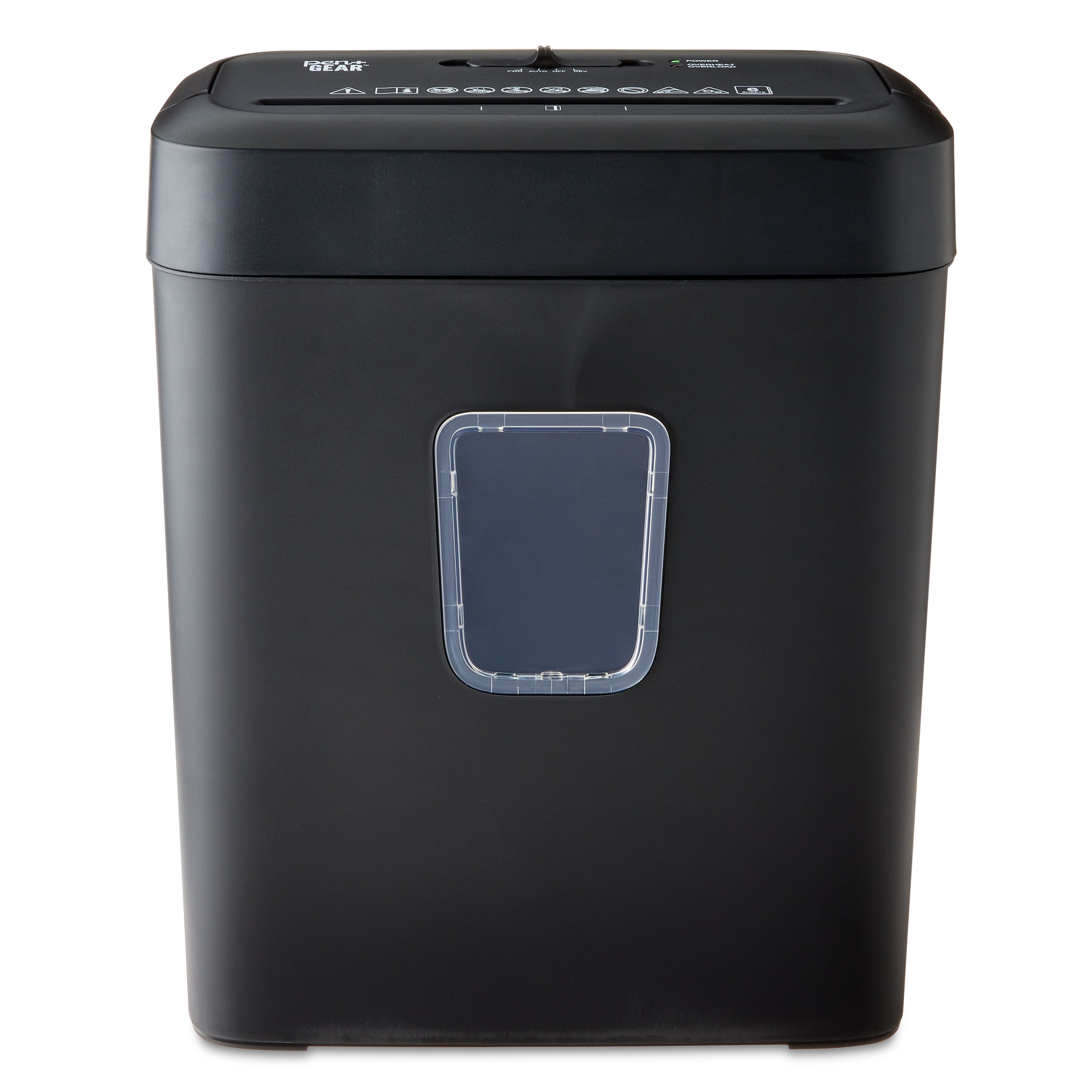 Pen+Gear 6-Sheet Cross-Cut Paper/Credit Card Shredder with 3.7 Gallon Bin, Black, Home & Office Use