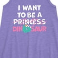 thumbnail image 2 of Instant Message - I Want To Be A Dinosaur -Not Princess - Toddler & Youth Girls A-line Dress, 2 of 5