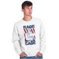 thumbnail image 3 of Street Fighter Vega Rage Cage USA Men's Crewneck Sweatshirt Brisco Brands L, 3 of 6