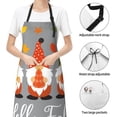 thumbnail image 6 of Pofeuu Hello Fall Gnomes Print Waterproof Apron with Pockets Adjustable Cooking Aprons Kitchen Bib for Baking Household Cleaning, 6 of 8