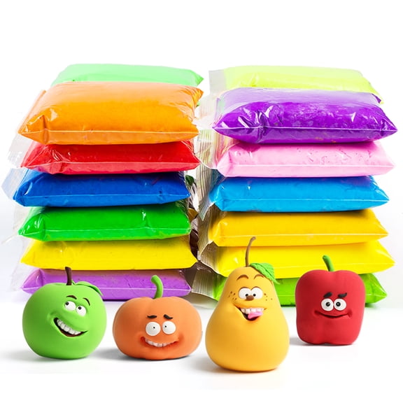 Cutedeer Air Dry Modeling Clay - 24 Colors Soft Foam Molding Clay, DIY Creative for Kids Adults Arts & Crafts Project Supplies