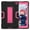 Black + Rose, variant on Dteck Rugged Case for for Onn 8 Inch Tablet Gen 3 (2022 Model:100071483), Heavy Duty Hybrid Shockproof Kickstand Cover Case, Rosegold