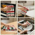 thumbnail image 6 of Christmas Kitchen Towels Set of 2-Tree & Plaid & Snowflakes Leaf Printed Tea Towels(18x26 inch)-Absorbent Cotton Home Decor for Christmas,Housewarming Gifts., 6 of 7