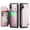 Pink, variant on for iPhone X XS Case with Card Holder, Wallet Case for Women Men with RFID Blocking, Durable Leather Kickstand Magnetic Clasp Shockproof Phone Case for iPhone X XS