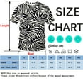 thumbnail image 4 of QTAGTESS Men's Zebra Print T-Shirt Black and White Animal Pattern Y2K Tee Shirt, 4 of 7