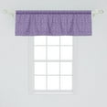 thumbnail image 2 of Ambesonne Galaxy Window Valance, Cosmic Doodle Stars, 54" X 18", Lavender and White, 2 of 3