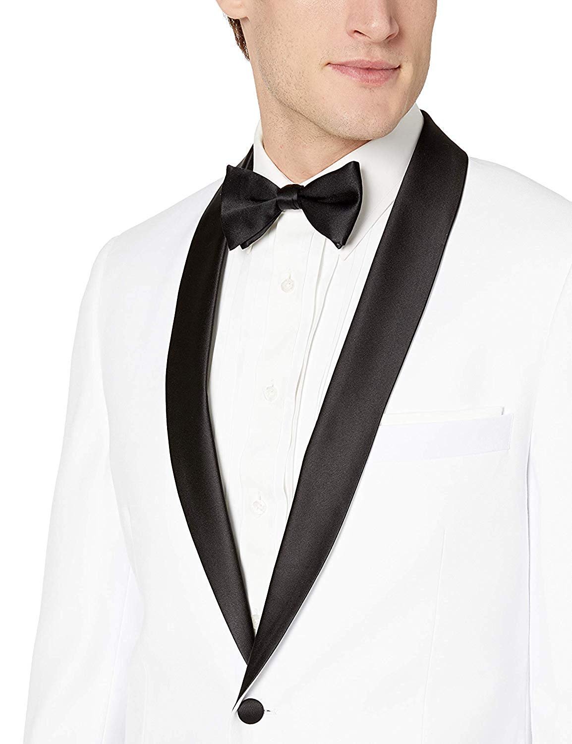 Adam Baker Bello BL301-8 Men's Slim Fit Shawl Collared Tuxedo - White - 50L - image 2 of 5