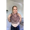 thumbnail image 4 of Knit Infinity Scarf – Women Woolen Warm Scarf with Fringes – Circle Loop Scarves, 4 of 5