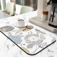 thumbnail image 2 of Super Absorbent Floral Coffee Drying Mat, 19.5x12in - Functional Kitchen Counter Mat & Splash Guard, Perfect for Espresso Machines and Coffee Makers, Coffee Mat Upgrades Dining Room Décor, 2 of 7