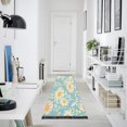 thumbnail image 4 of Bed Long Carpet Bed Rug 72x23.5In Indoor Non-Slip Durable Carpet Floor Mat Runner Rug Bedroom Hallway Carpet Machine Washable Cool Cartoon Cute Flowers, 4 of 8