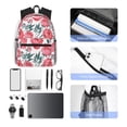 thumbnail image 6 of Lsque Rose Flowers Classic Casual Backpack - Large Capacity Water-Resistant Backpack for School, Work, Travel, and Outdoor Activities, 6 of 8