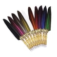 thumbnail image 2 of 3 Feather Pen Set European Retro Pen Dip Ink Signature Pen Sprinkler Gold Pen Gift Box Manufacturer Spot Blue 1.0mm, 2 of 5