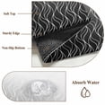 thumbnail image 6 of Modern Black Grey Area Rugs 3'x5', Washable Small Throw Rugs for Living Room Bedroom, Abstract Ombre Geometric Morocco Indoor Outdoor Rug Non-Slip Low Pile Carpet Runner Reversible Floor Mats, 6 of 8