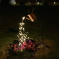 Floleo Star Shower Watering Can LED String Lights Garden Art Light Decoration Metal Waterproof