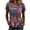 Dark Purple, variant on DGMIOCS 4th of July Outfits for Women Crew Neck Patriotic Tops Short Sleeve Summer T-Shirt Dark Purple L