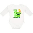 thumbnail image 3 of Inktastic 1st Birthday Monster Boys or Girls Long Sleeve Baby Bodysuit, 3 of 5