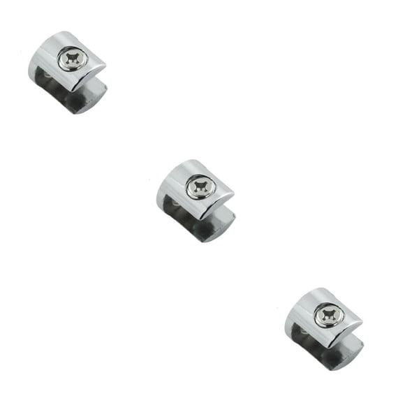 Scienceny Abrazadera de vidrio de aleación de zinc, soporte de tablón para el hogar antideslizante pulido, anticorrosivo, reutilizable, de 10 a Type1 NO1