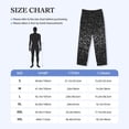 thumbnail image 4 of Balery Black And White Dotted Pantalones de pijama para hombre, pijama ultraligero, pantalón de descanso-Large, 4 of 6