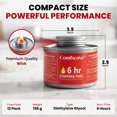 thumbnail image 2 of Comficove 6 Hour Chafing Fuel - Food Warmer for Chafing Dish Buffet Set - Liquid Safe Fuel with Wick for Chafing Dish (Pack of 12), 2 of 6