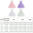 thumbnail image 3 of IBTOM CASTLE Kids Toddler Girls Floral Lace Tulle Backless Butterfly Dress Princess Birthday Wedding Bridesmaid Pageant Formal Party Dresses 5-6 Years Purple, 3 of 8