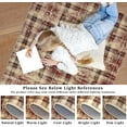 thumbnail image 4 of 9x12 Modern Washable Tartan Plaid Area Rug - Soft Non-Slip Carpet for Living Room and Bedroom, Red, 4 of 6
