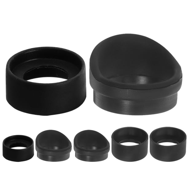 AURARMLET 6Ud Copa Para Ocular De Microscopio Con Material Resistente De Plástico Negro Para Lentes Ópticos