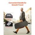thumbnail image 5 of HarmonyStrings Electric Guitar Hard Case 43.11 in With Lock Handle And Keys for Electric Guitar equipped with a PVC-coated exterior,hard shell ,waterproof and damp-resistant., 5 of 12