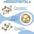 thumbnail image 3 of Uxcell Brass Decorative Screws with Caps - Self Tapping Decorative Cover for Furniture and Wall Hangings Yellow 9mm, 3 of 7