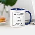 thumbnail image 3 of CafePress - Namaste On The Couch - 11 oz Ceramic Mug - Novelty Coffee Tea Cup, 3 of 4
