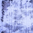 thumbnail image 1 of Ahgly Company Machine Washable Indoor Square Abstract Blue Modern Area Rugs, 4' Square, 1 of 4