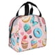 thumbnail image 2 of Disketp Cupcakes and Donuts Bolsa Térmica para Almuerzo para Hombre y Mujer, Ideal para Trabajo, Senderismo y Picnic, 2 of 8
