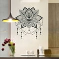 thumbnail image 1 of Mandala Lotus Vinyl Wall Sticker Lotus Flower Datura Zen Decor Decals Sticker, 1 of 9