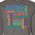 thumbnail image 4 of Inktastic Autism Support Slogan Long Sleeve T-Shirt, 4 of 5