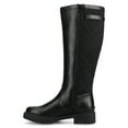 thumbnail image 2 of Journee Womens Zemmie Knee High Wide-Calf Round Toe Inside Zipper Quilted Shaft Comfort Casual Boots, 2 of 9
