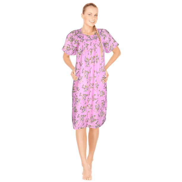 JEFFRICO Womens Dusters For Women Snap Front Housecoat Lounger Duster